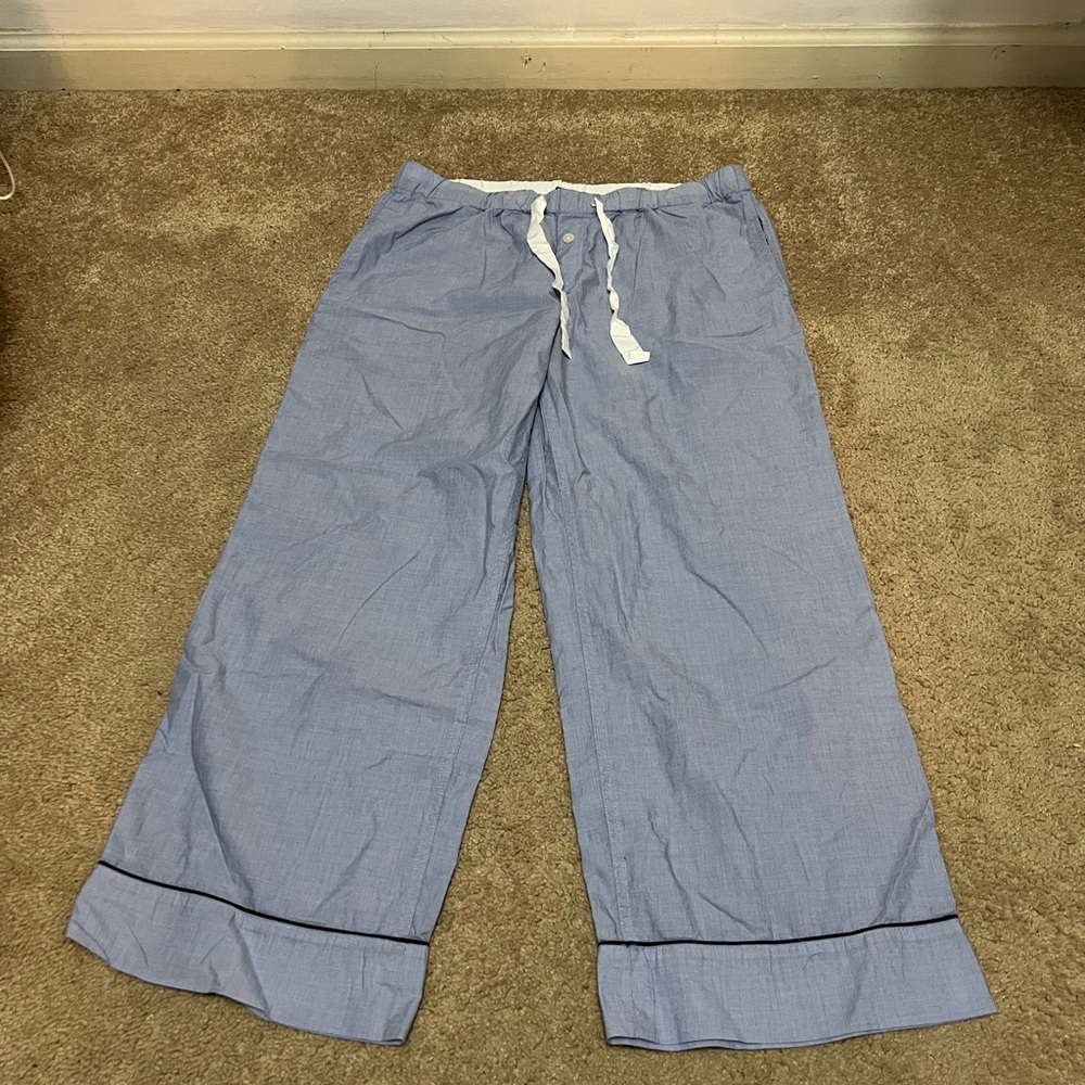 jcrew 2 piece pajama set
